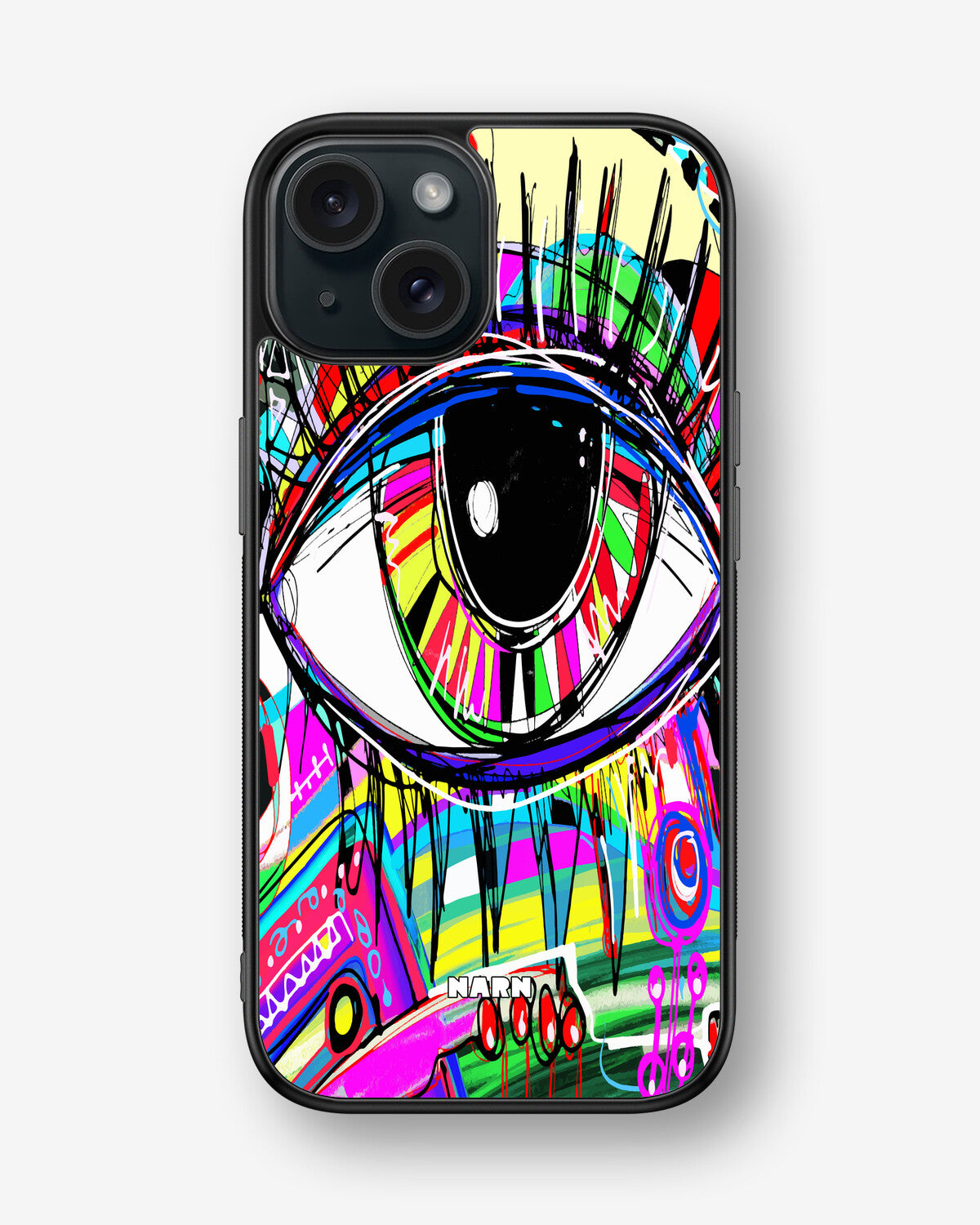 iPhone 15 Hard Case – Abstract Eye - View 1