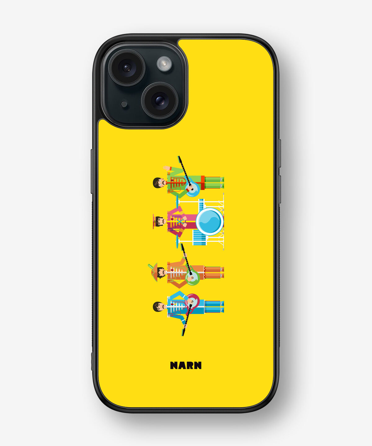 iPhone 15 Hard Case – Beatles Yellow - View 1