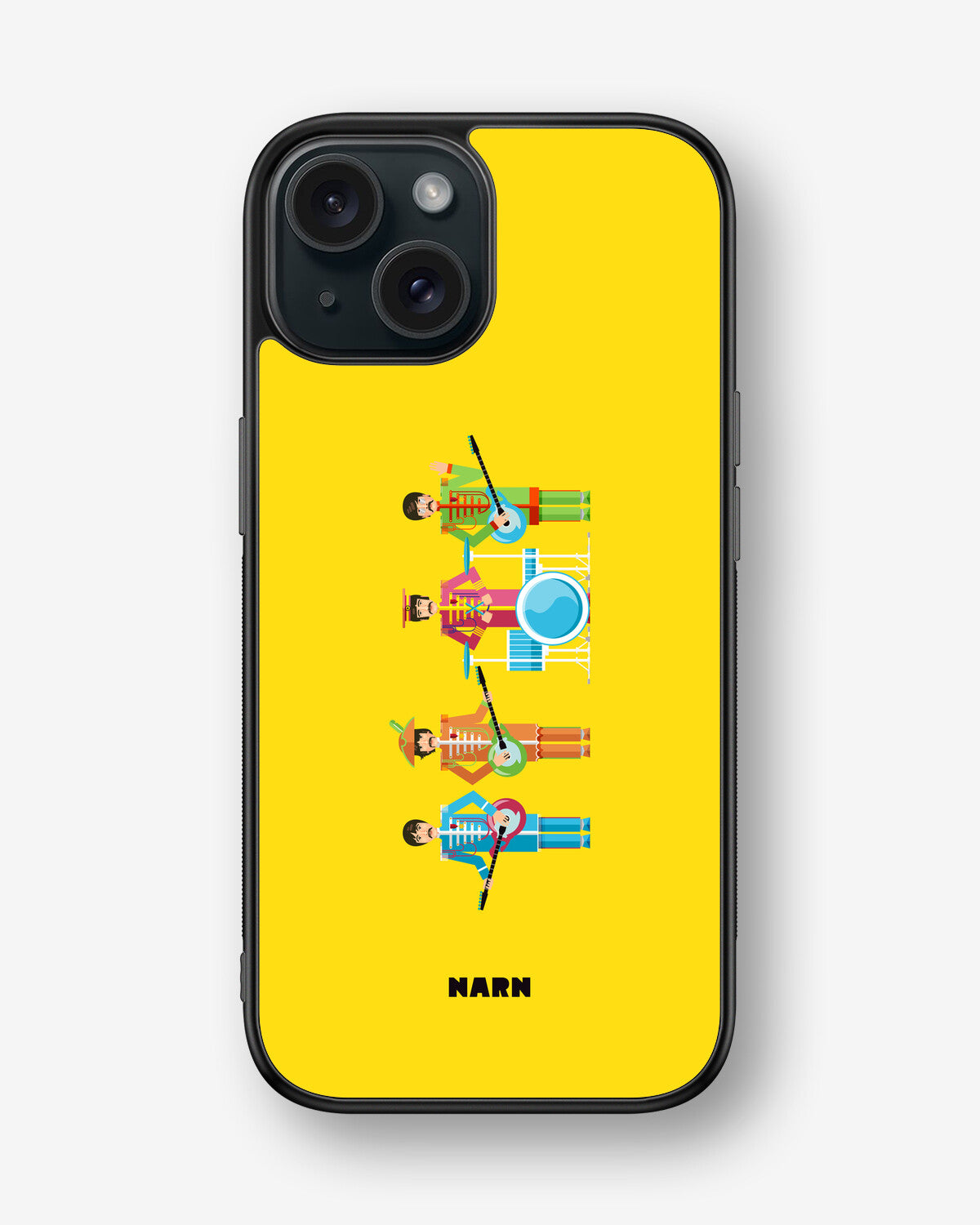 iPhone 15 Hard Case – Beatles Yellow - View 1