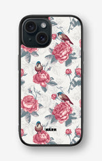 iPhone 15 Hard Case – Birds Among Roses - View 1
