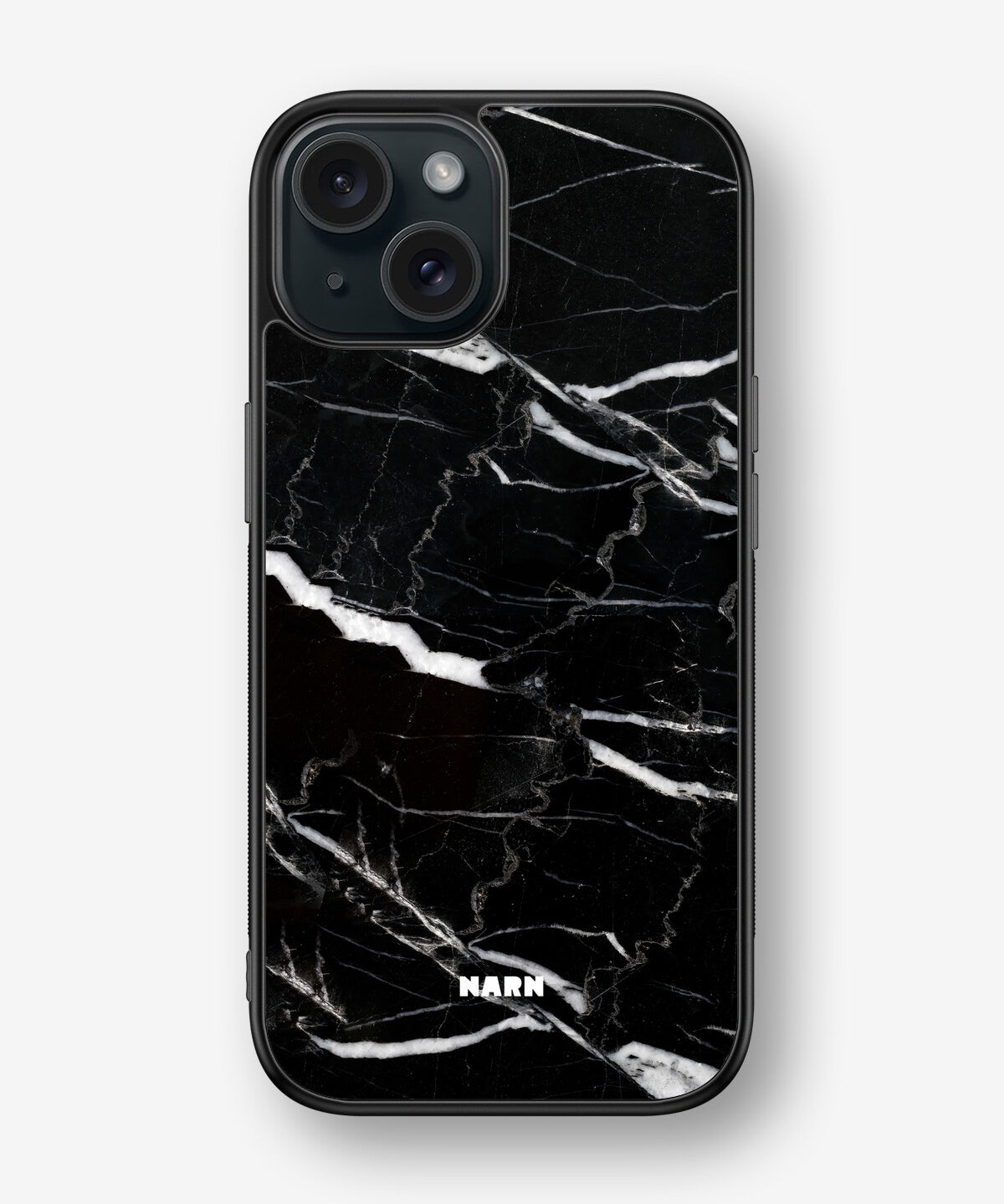iPhone 15 Hard Case – Black Marble - View 1