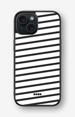 iPhone 15 Hard Case – Black Stripes - View 1