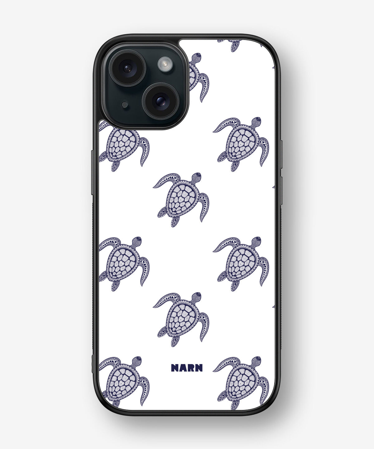 iPhone 15 Hard Case – Blue Turtles - View 1