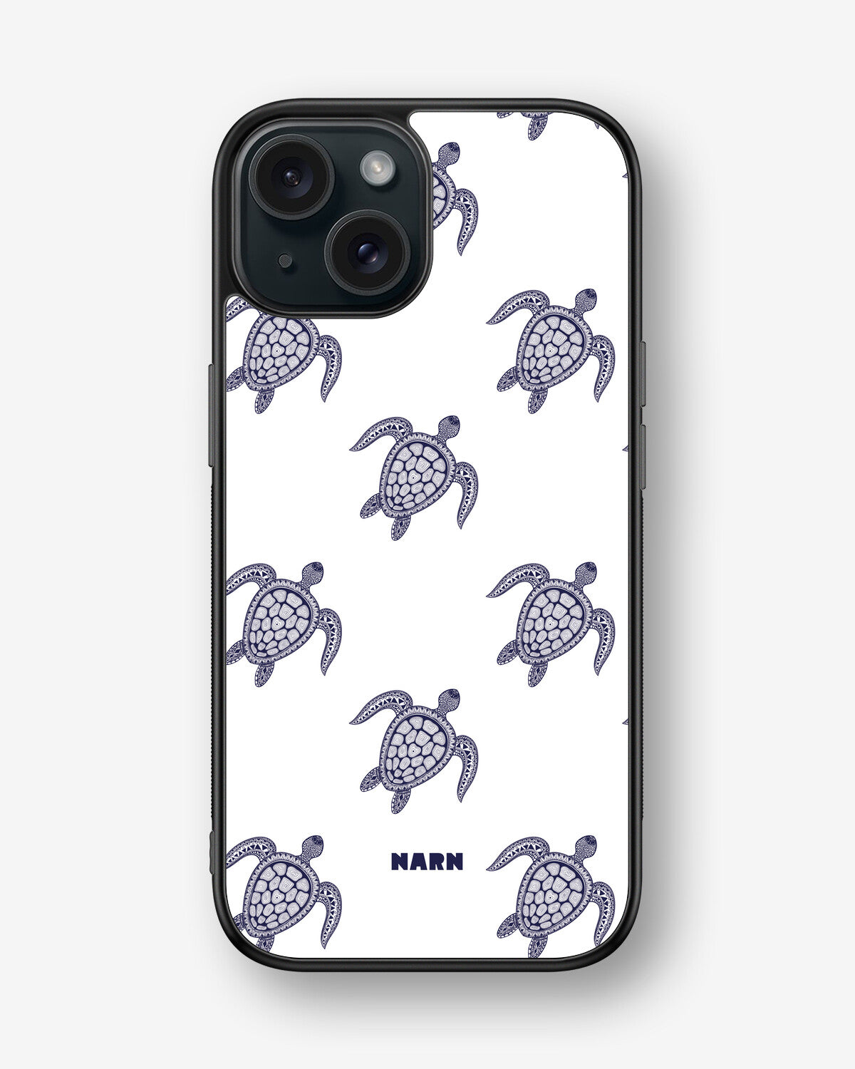 iPhone 15 Hard Case – Blue Turtles - View 1
