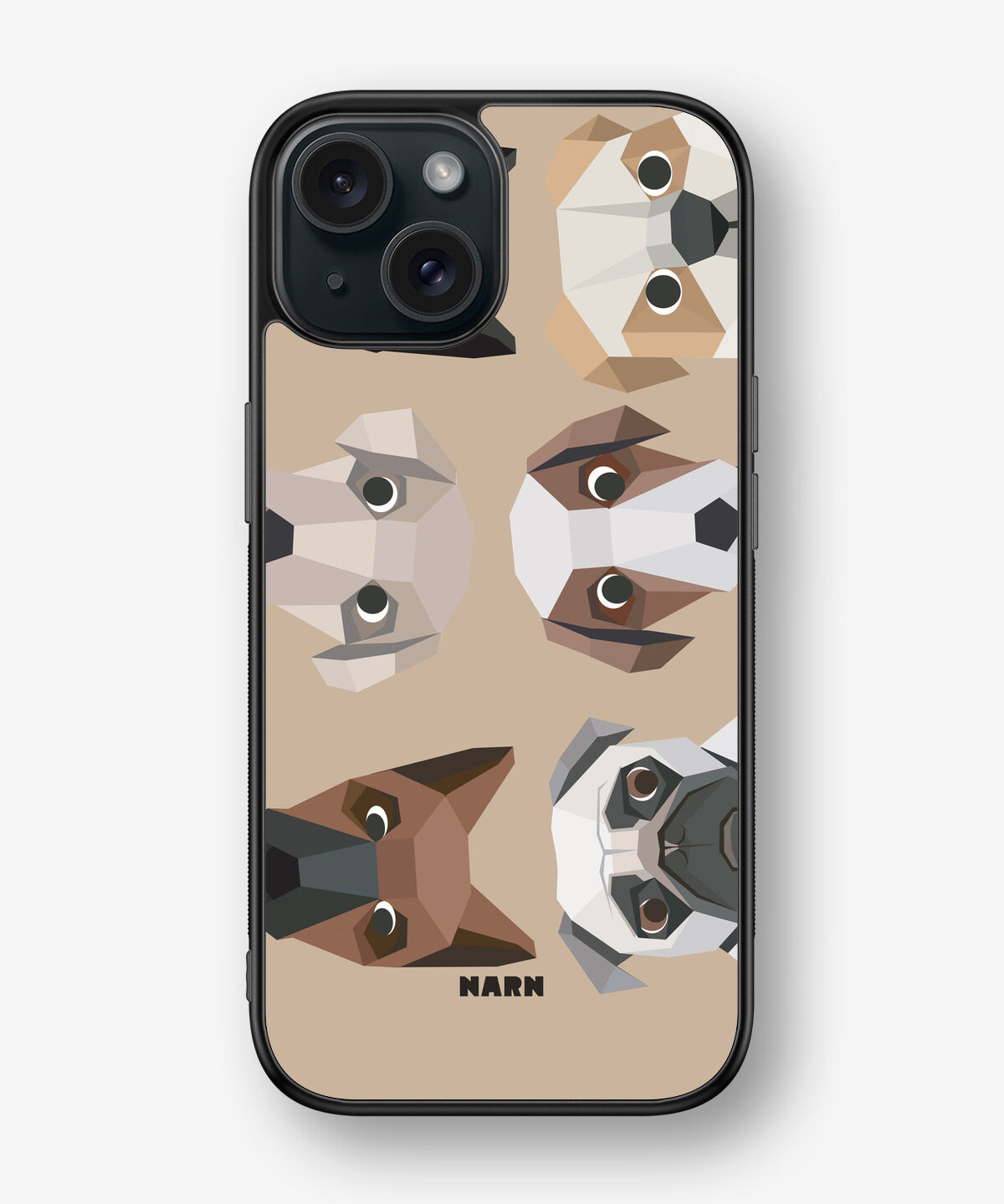 iPhone 15 Hard Case – Cute Dogs - View 1