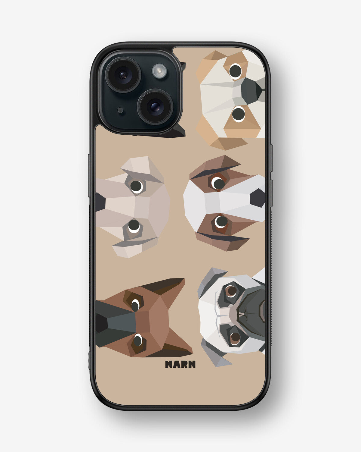 iPhone 15 Hard Case – Cute Dogs - View 1