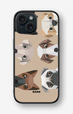 iPhone 15 Hard Case – Cute Dogs - View 1