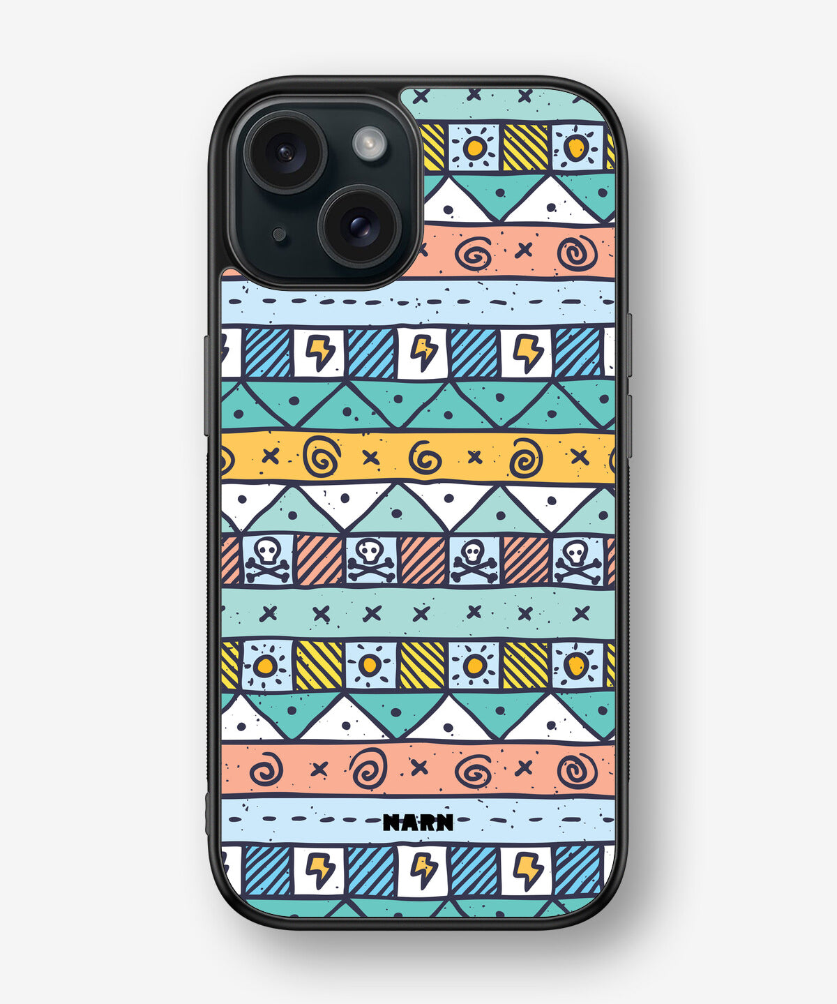 iPhone 15 Hard Case – Cute Pattern - View 1
