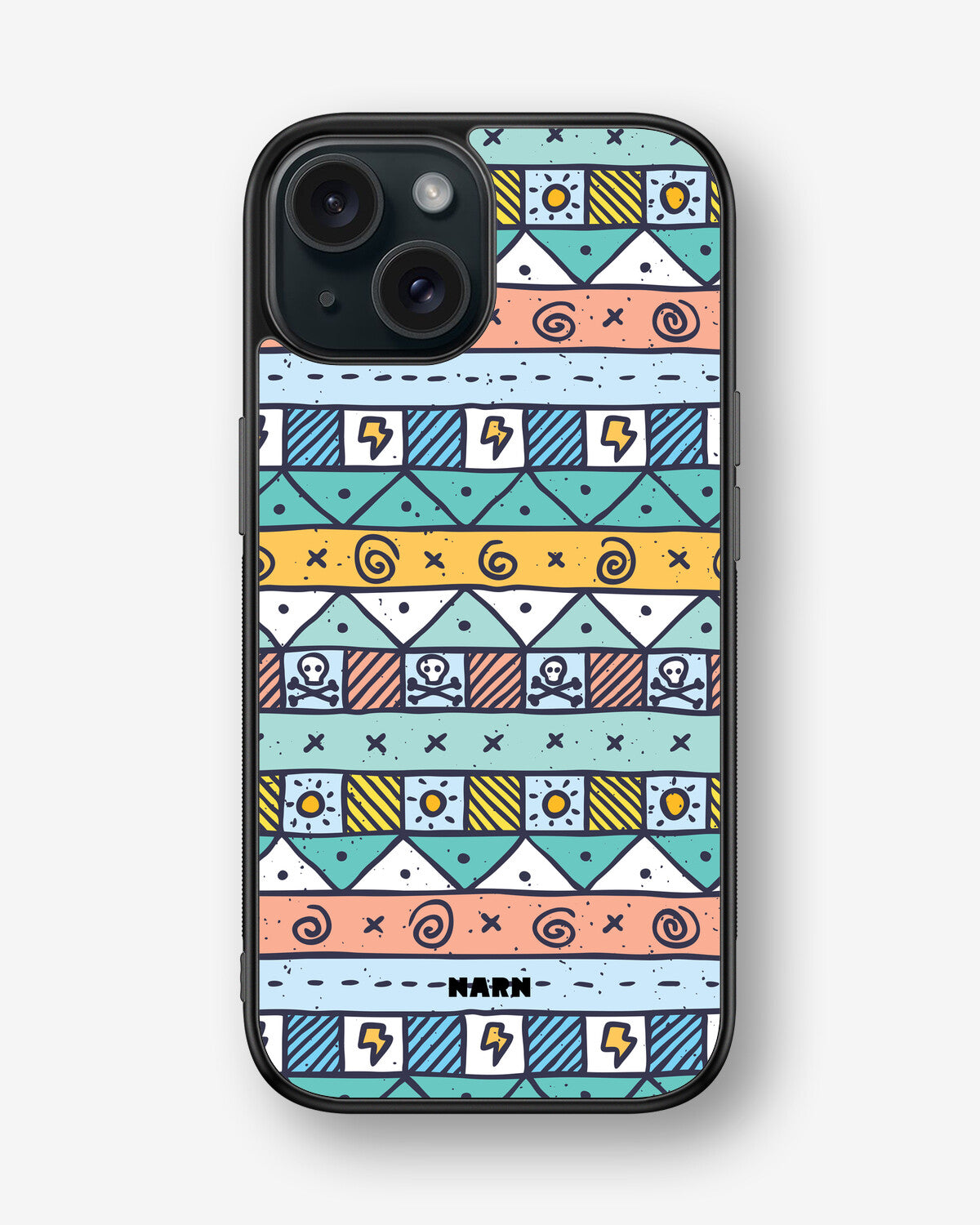 iPhone 15 Hard Case – Cute Pattern - View 1
