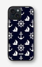 iPhone 15 Hard Case – Deep Blue Voyage - View 1