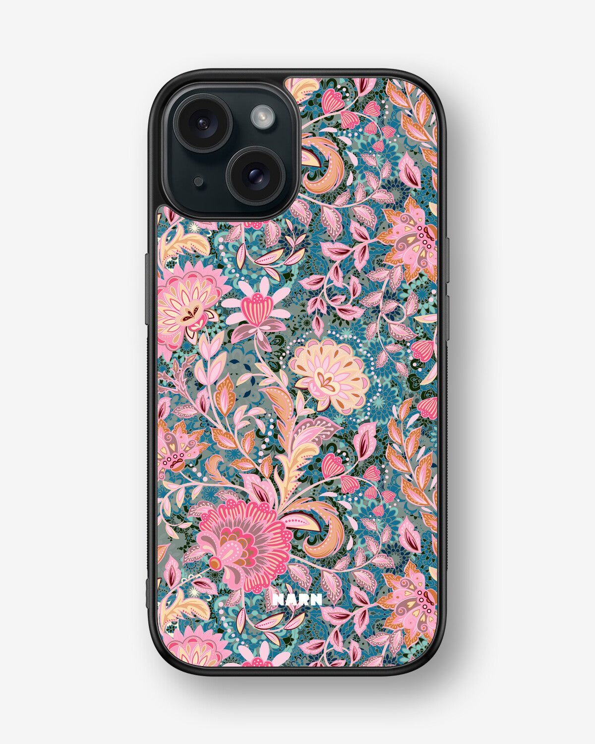 iPhone 15 Hard Case – Fantasy Flowers - View 1