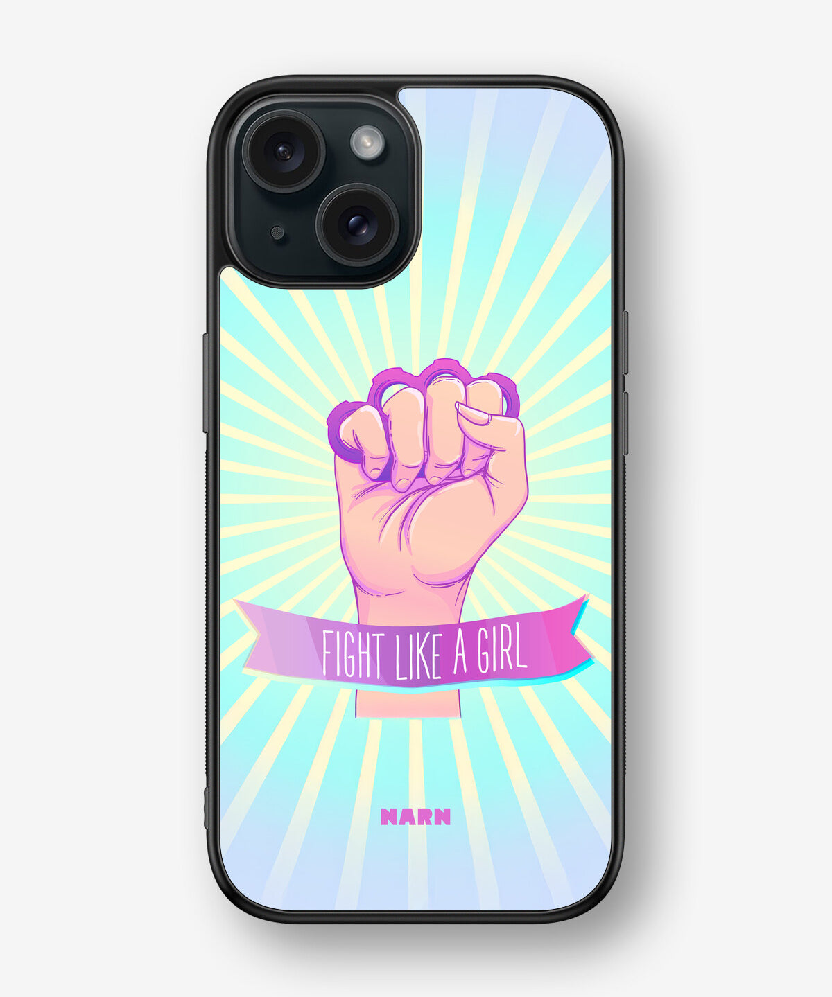 iPhone 15 Hard Case – Fight Like A Girl - View 1