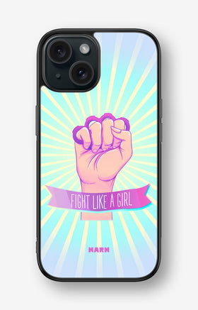 iPhone 15 Hard Case – Fight Like A Girl - View 1