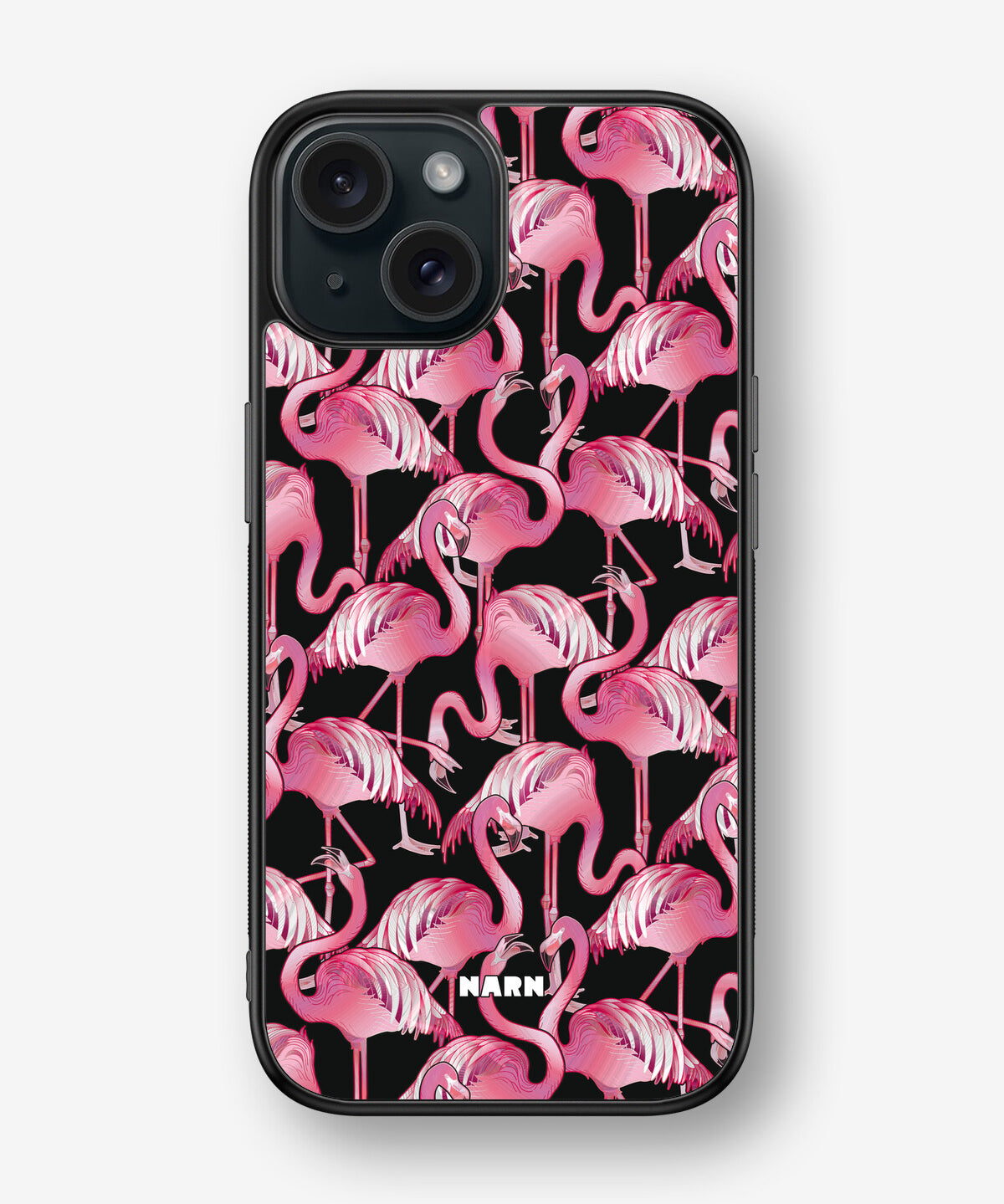 iPhone 15 Hard Case – Flamingos - View 1