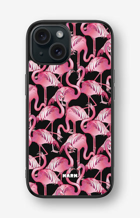 iPhone 15 Hard Case – Flamingos - View 1