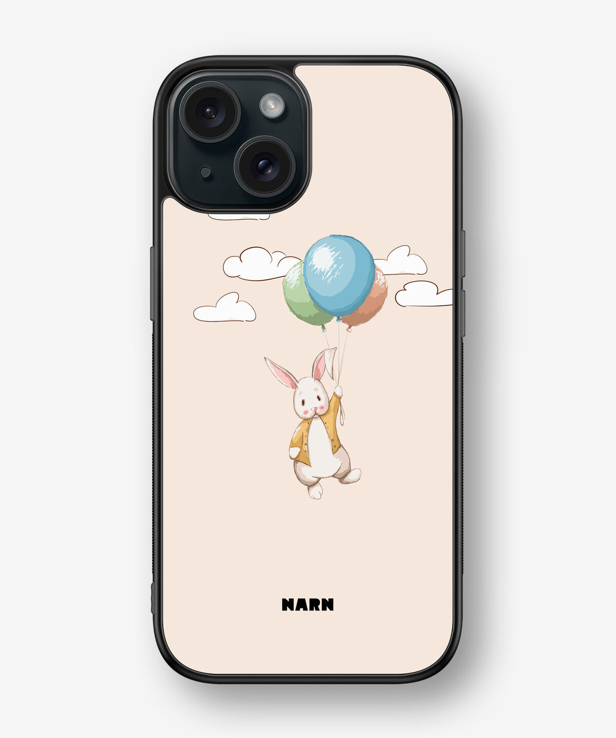 iPhone 15 Hard Case – Flying Rabbit - View 1