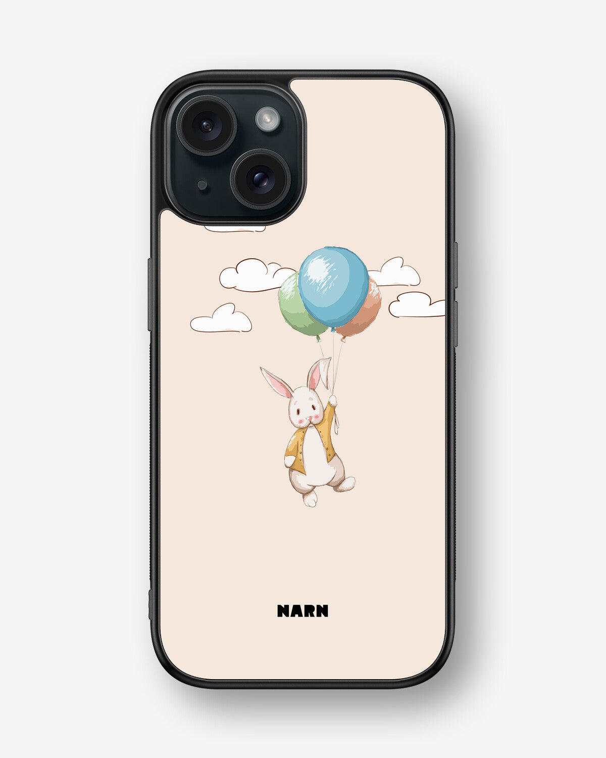 iPhone 15 Hard Case – Flying Rabbit - View 1