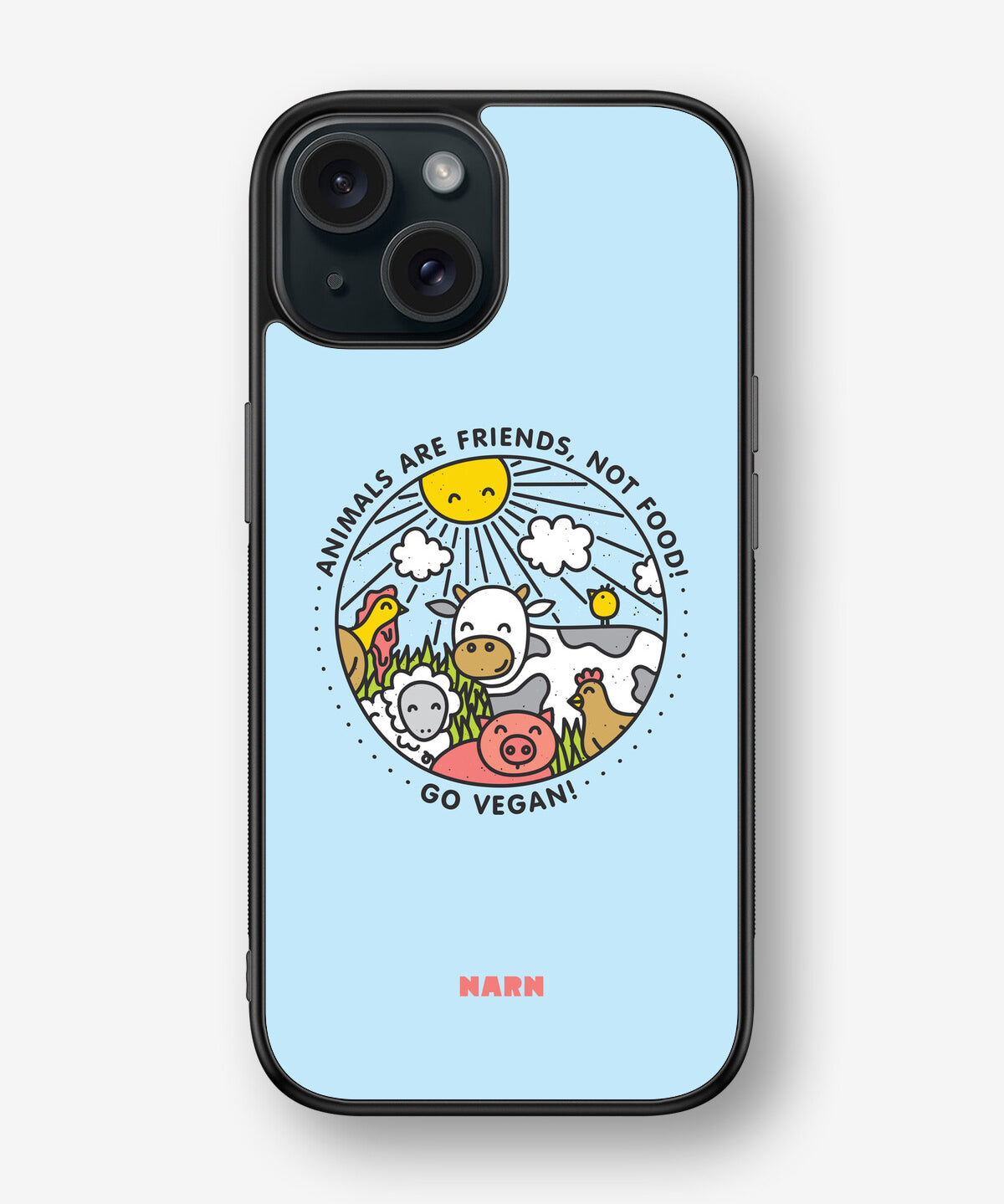 iPhone 15 Hard Case – Friends, Not Food - View 1