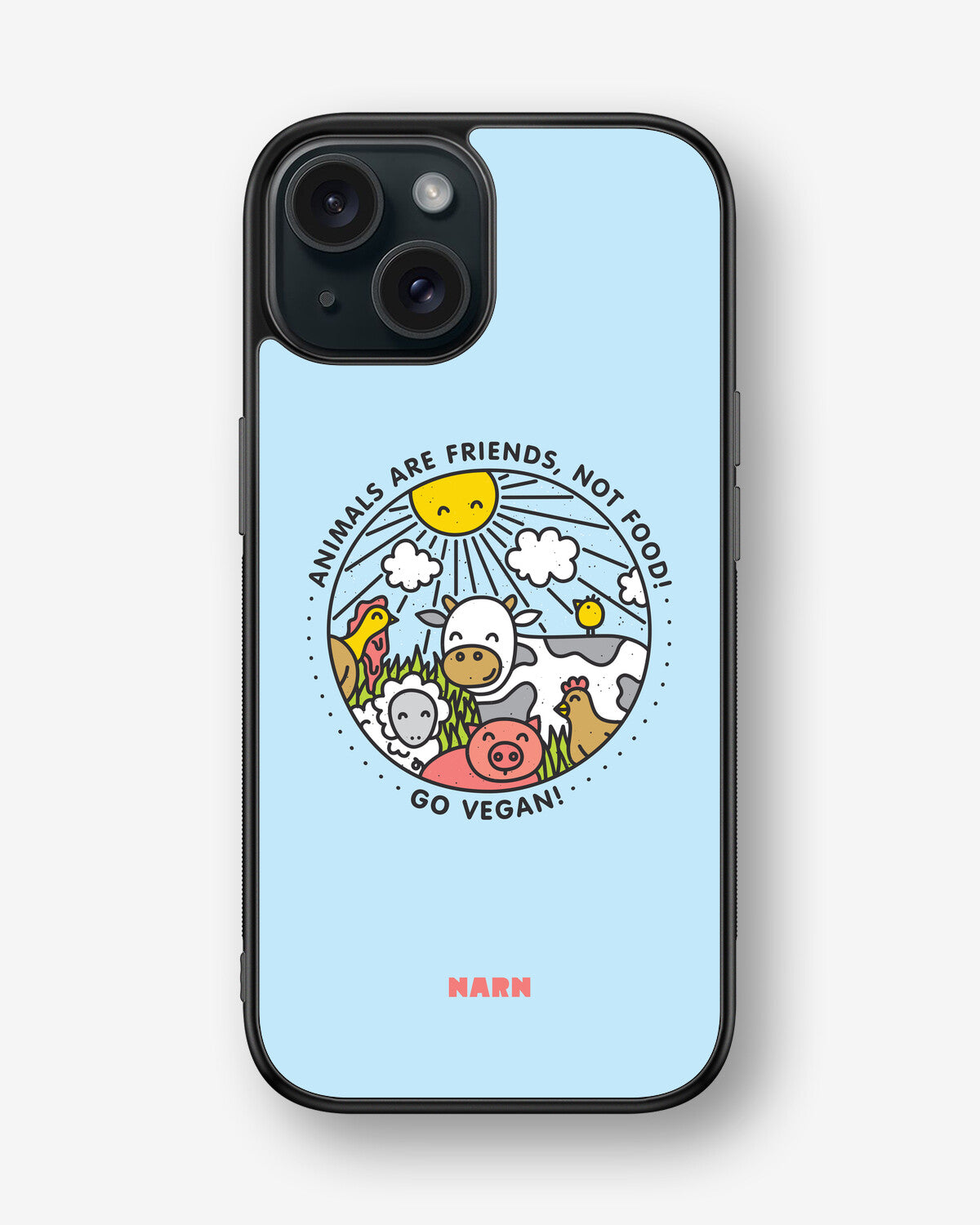 iPhone 15 Hard Case – Friends, Not Food - View 1