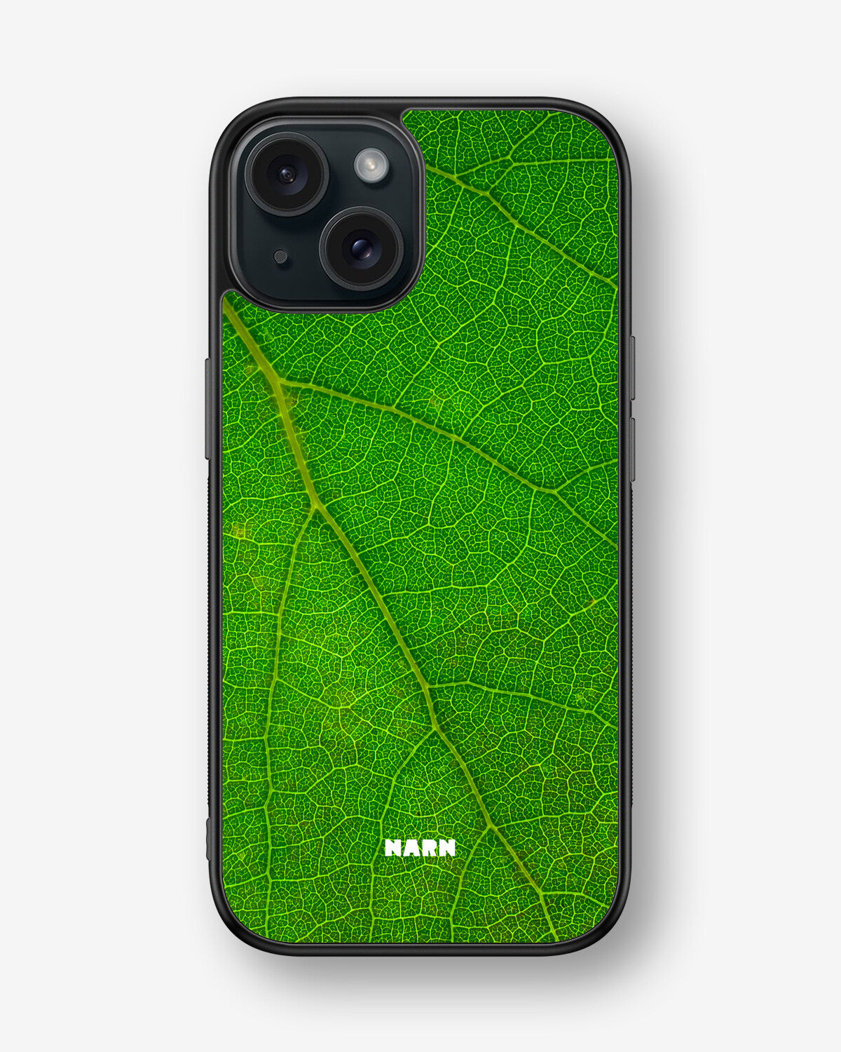 iPhone 15 Hard Case – Green Leafy - View 1