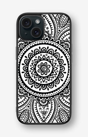 iPhone 15 Hard Case – Henna Mandala - View 1