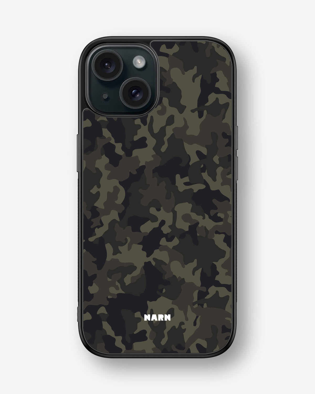 iPhone 15 Hard Case – Jungle Green Camo - View 1