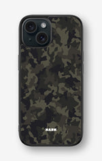 iPhone 15 Hard Case – Jungle Green Camo - View 1