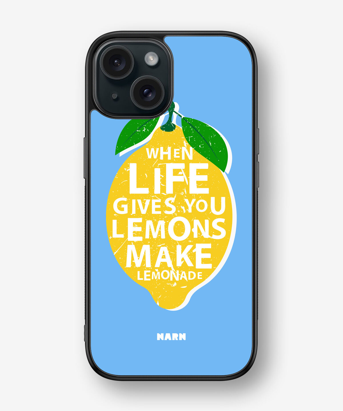 iPhone 15 Hard Case – Lemon Quote - View 1