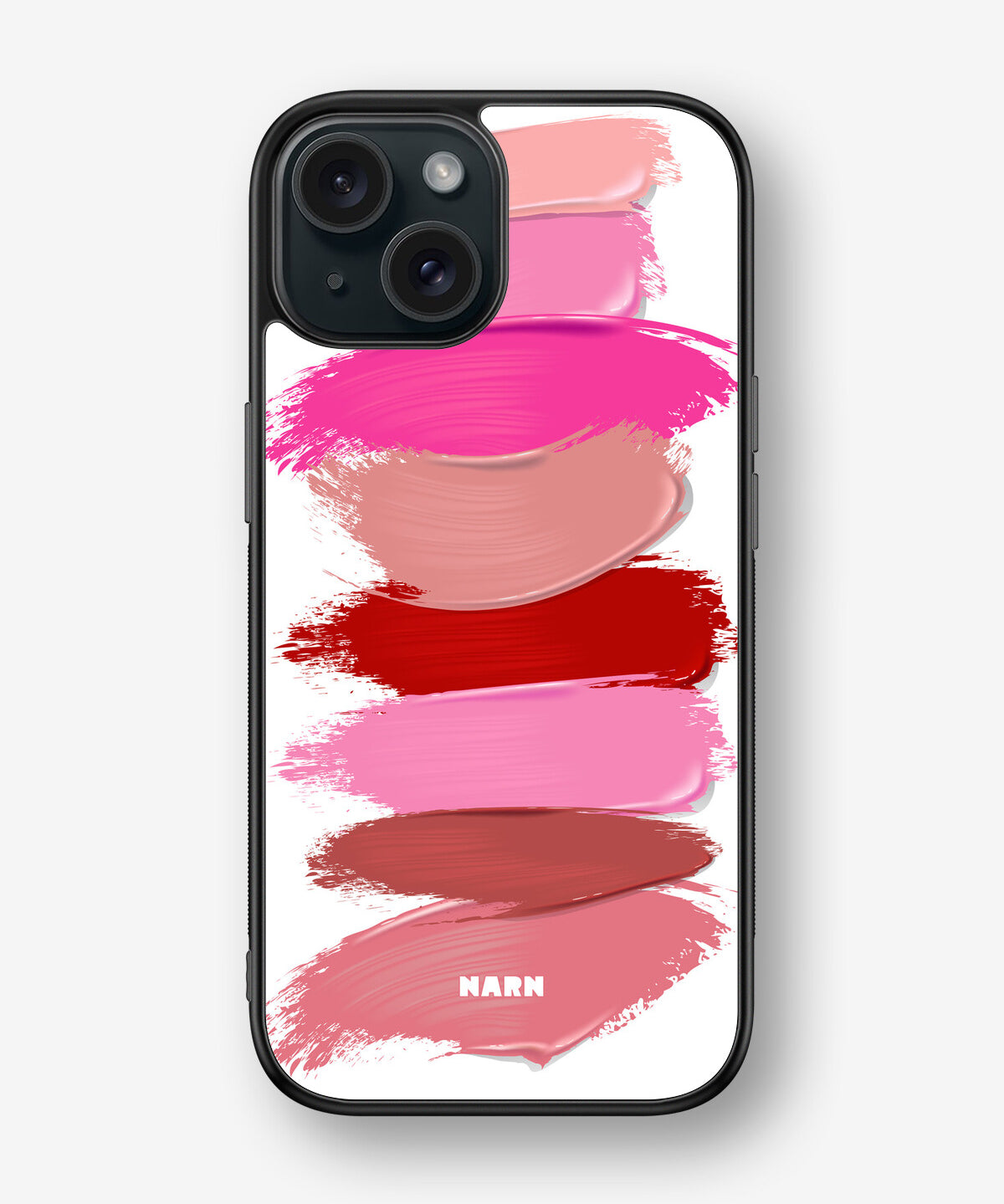iPhone 15 Hard Case – Lipstick Smears - View 1