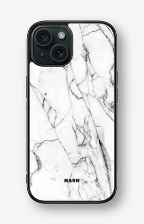 iPhone 15 Hard Case – Milky Marble - View 1