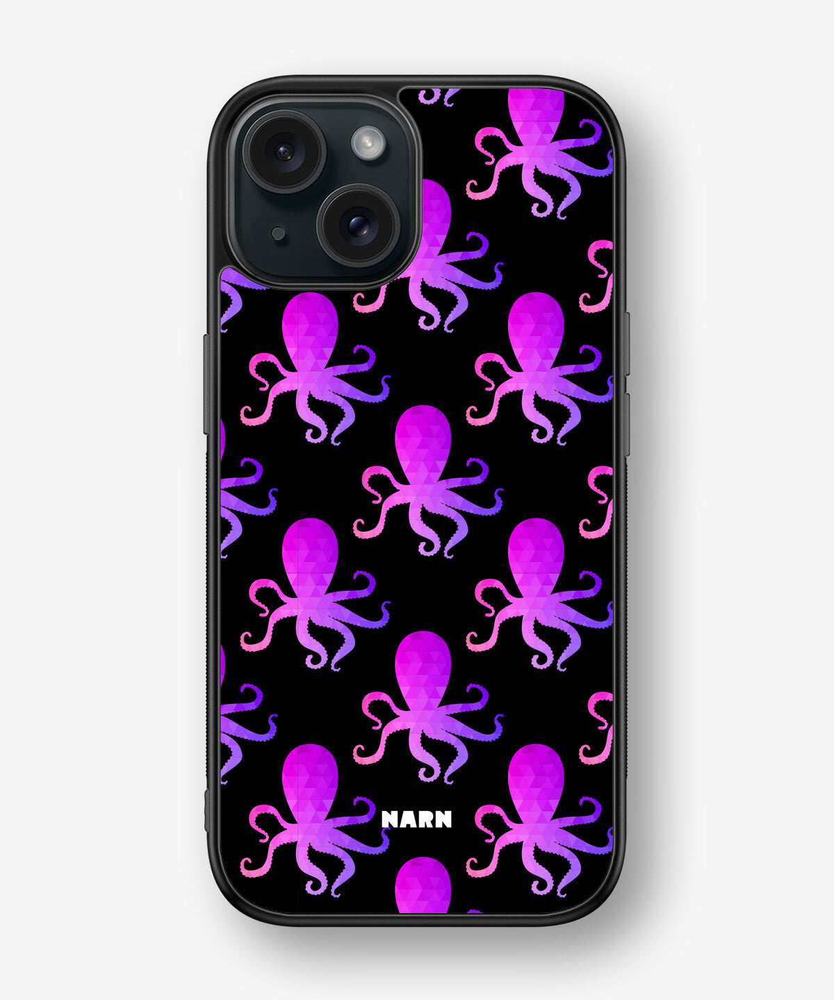 iPhone 15 Hard Case – Octopus Pattern - View 1