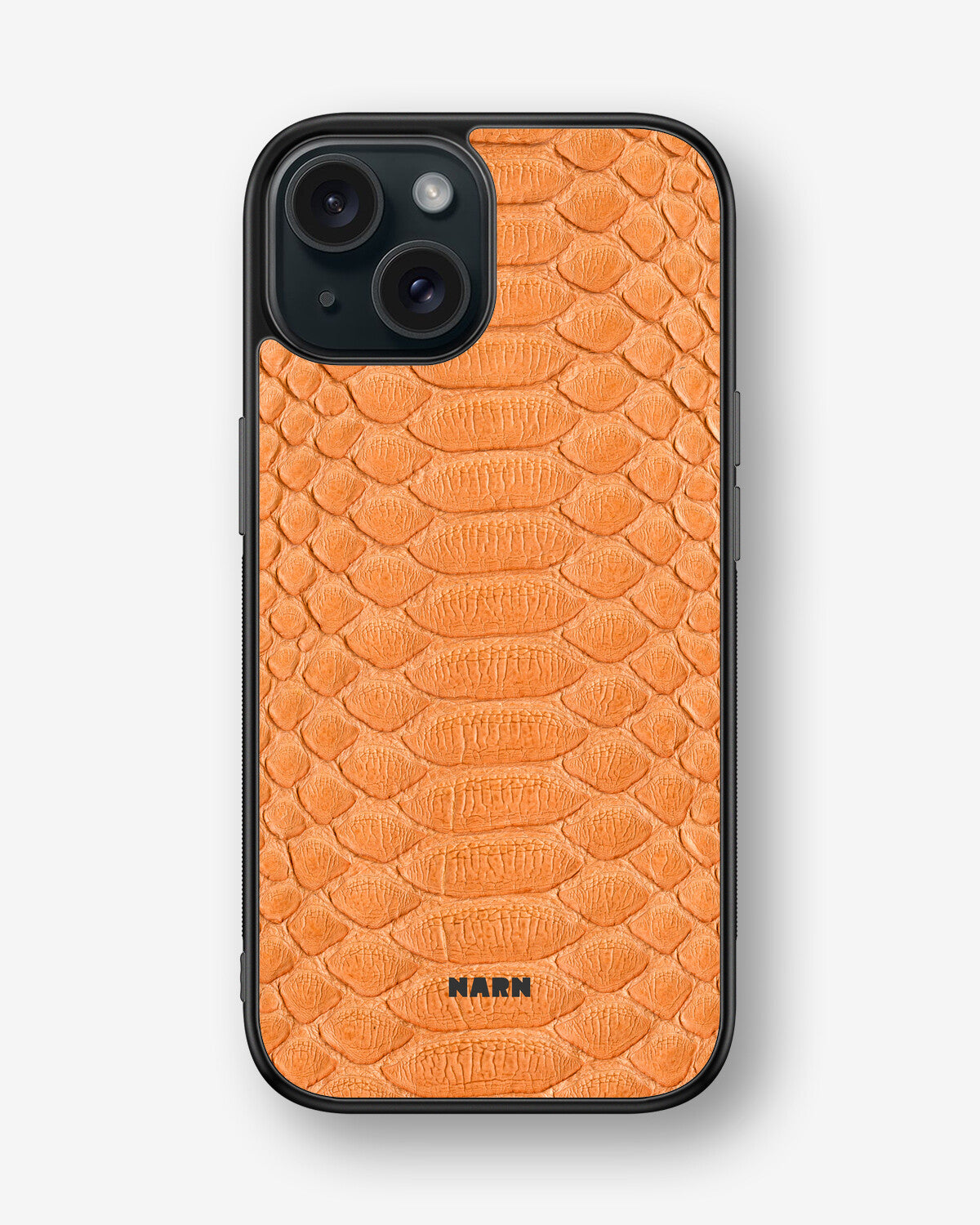 iPhone 15 Hard Case – Orange Snake - View 1