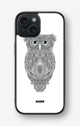 iPhone 15 Hard Case – Owl - View 1