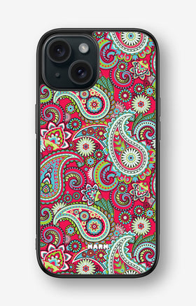 iPhone 15 Hard Case – Paisley Paradise - View 1