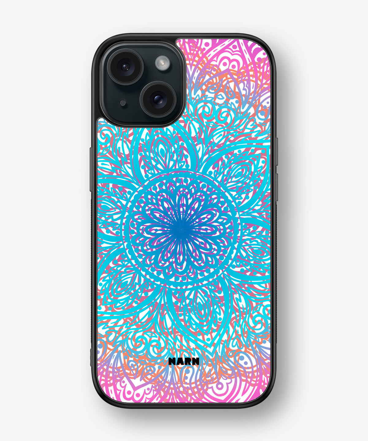 iPhone 15 Hard Case – Pastel Mandala - View 1