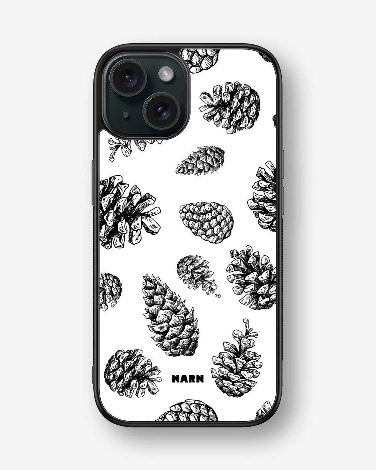 iPhone 15 Hard Case – Pine Cones - View 1