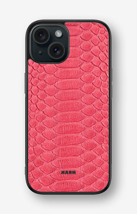 iPhone 15 Hard Case – Pink Snake - View 1