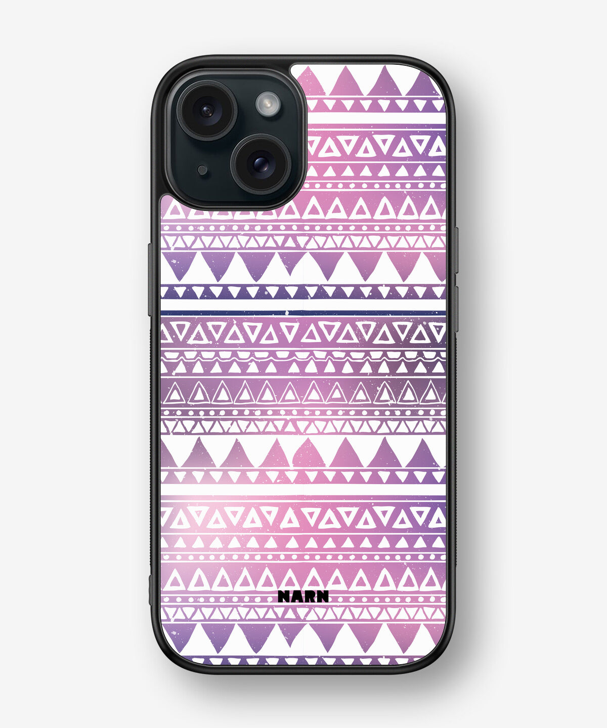 iPhone 15 Hard Case – Purple Aztec - View 1