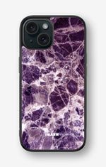 iPhone 15 Hard Case – Purple Marble - View 1