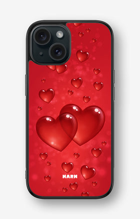 iPhone 15 Hard Case – Red Romance - View 1