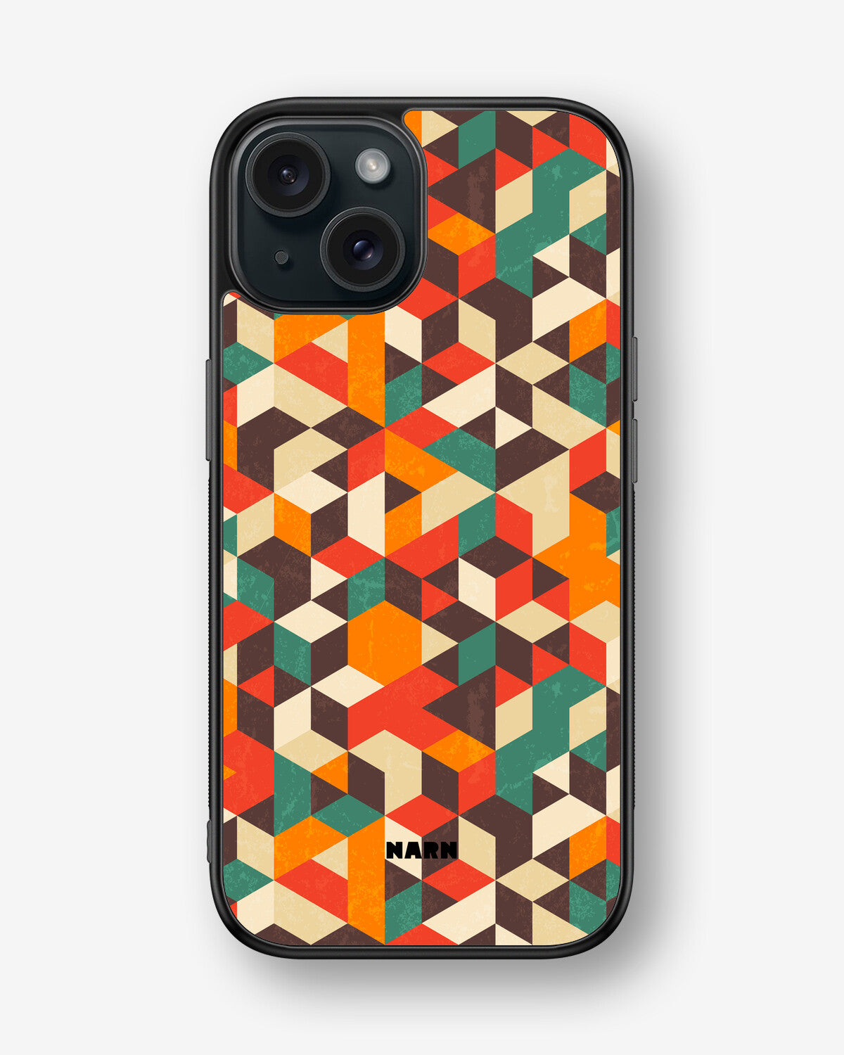 iPhone 15 Hard Case – Retro Geometric - View 1