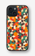 iPhone 15 Hard Case – Retro Geometric - View 1
