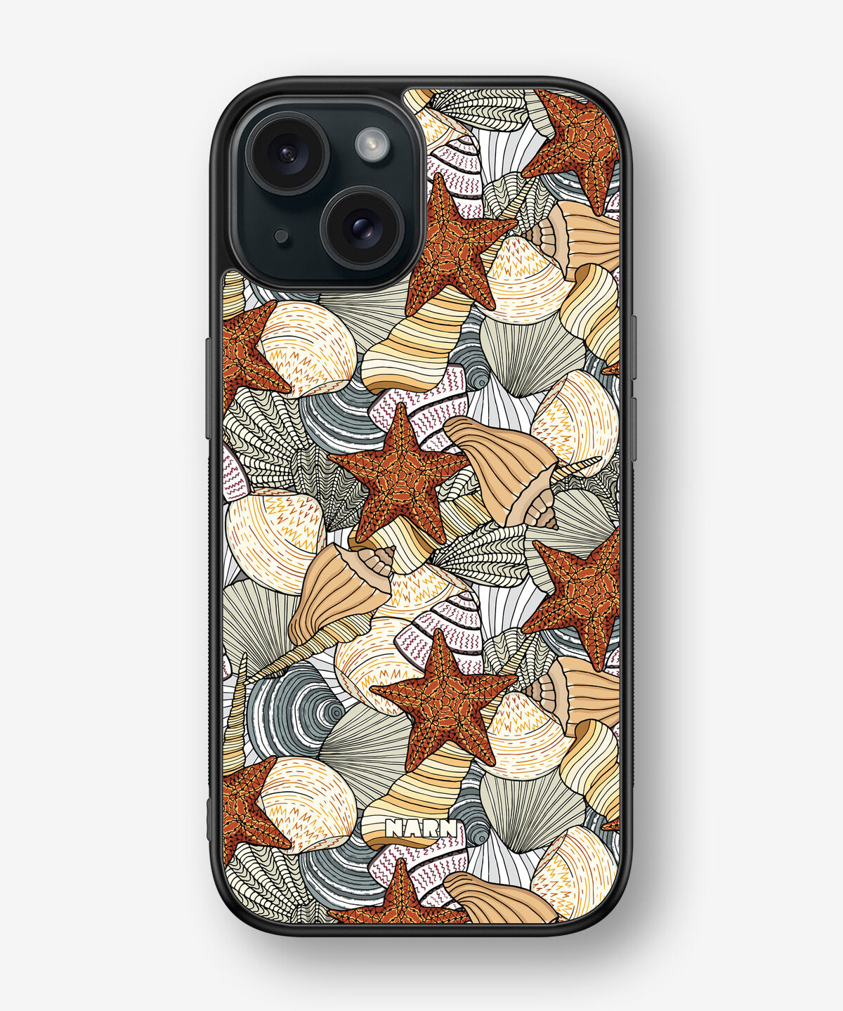 iPhone 15 Hard Case – Sea Shells - View 1