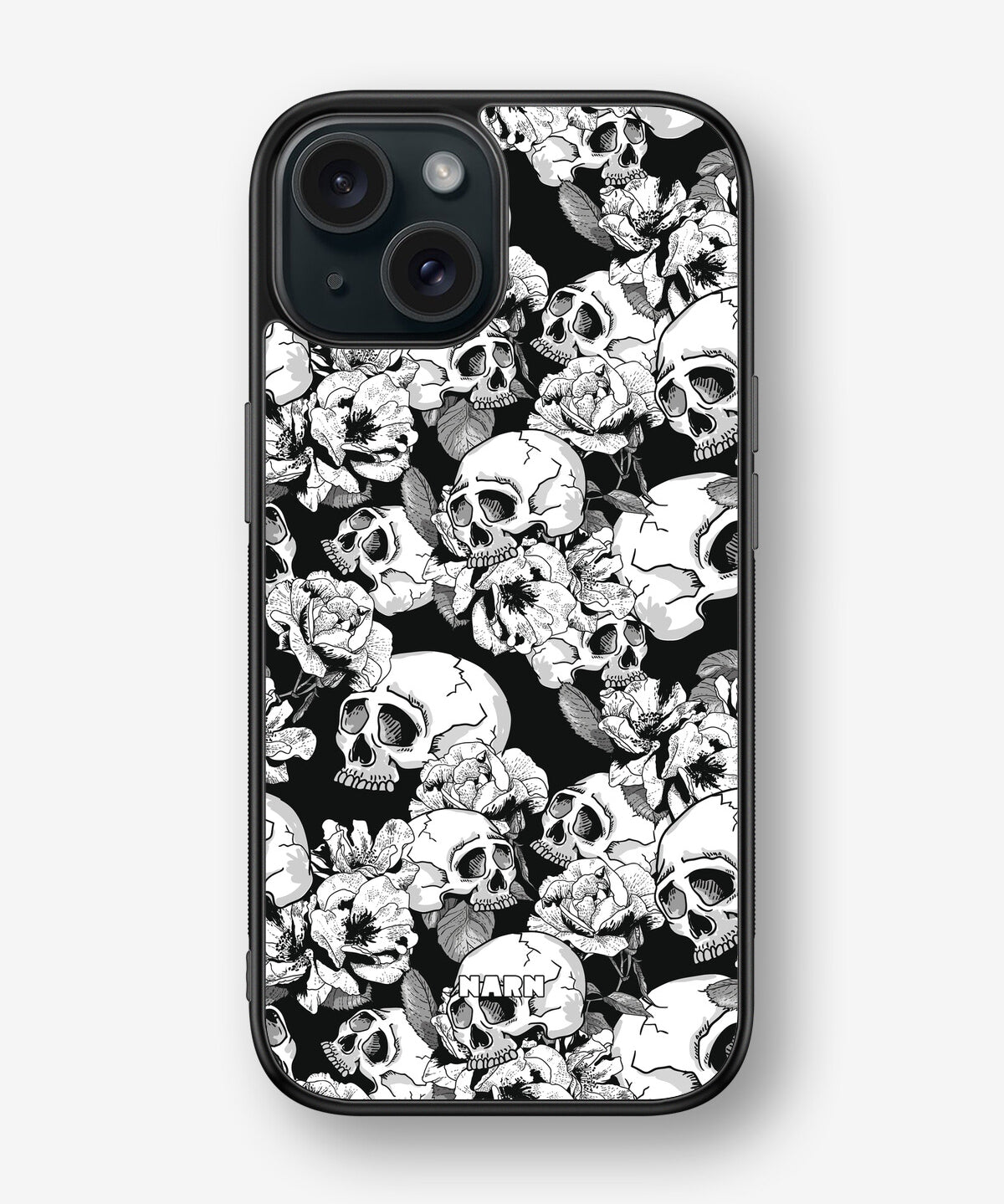 iPhone 15 Hard Case – Skull Garden - View 1