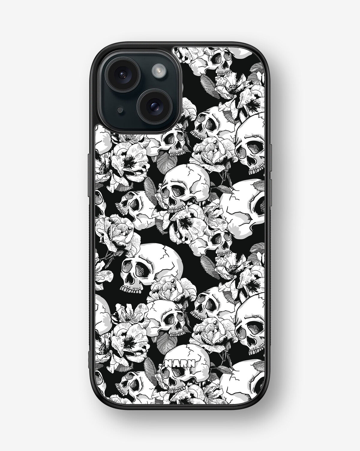 iPhone 15 Hard Case – Skull Garden - View 1