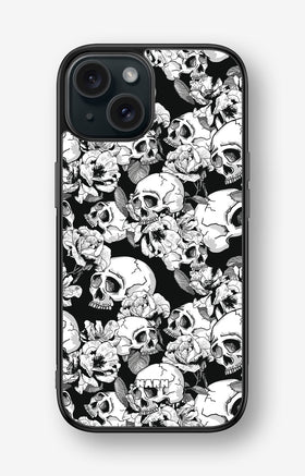 iPhone 15 Hard Case – Skull Garden - View 1