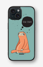 iPhone 15 Hard Case – Slow Down Sloth - View 1