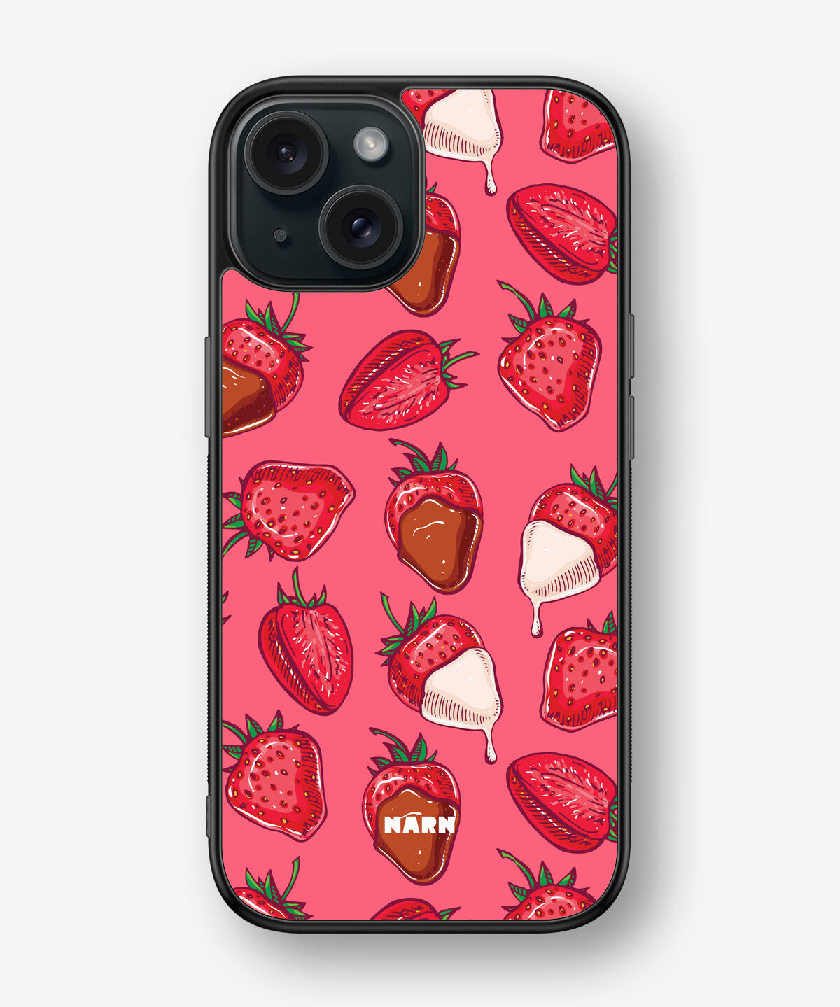 iPhone 15 Hard Case – Strawberry Chocolate - View 1