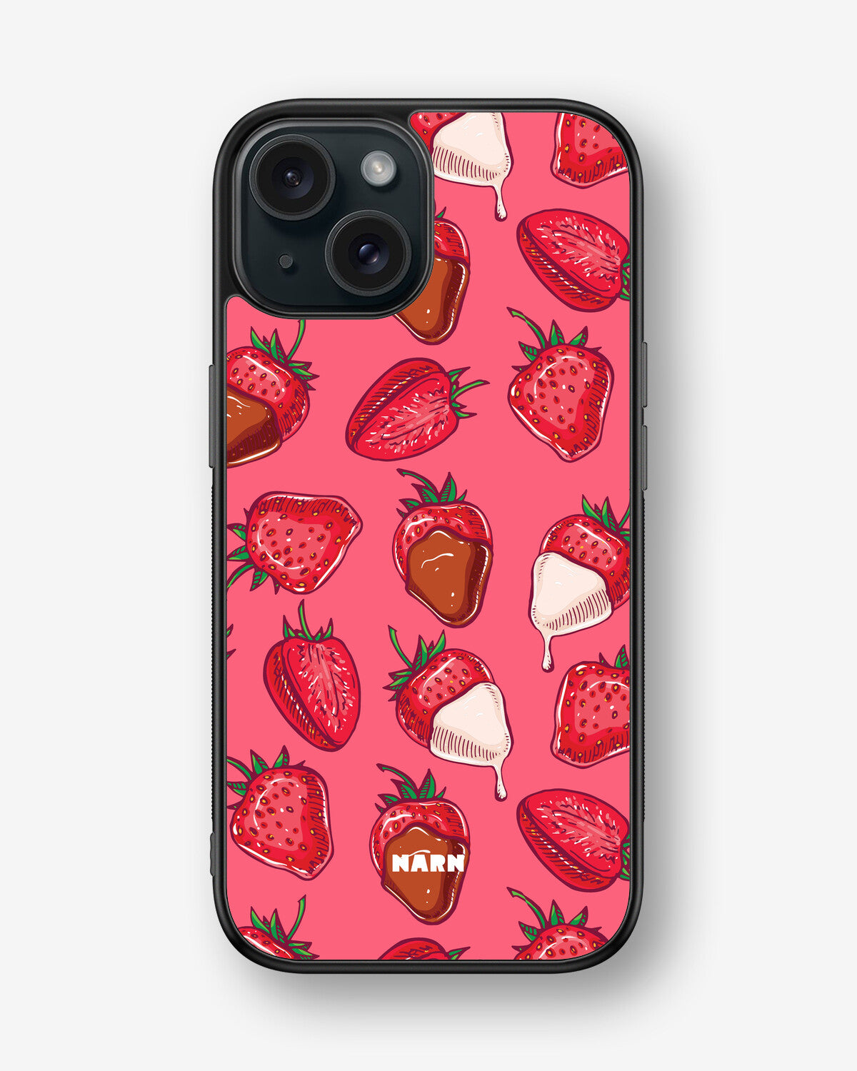 iPhone 15 Hard Case – Strawberry Chocolate - View 1