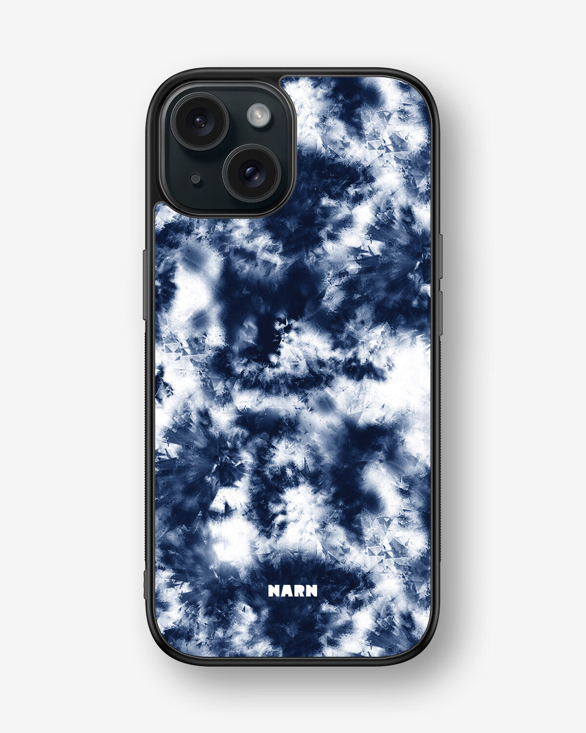 iPhone 15 Hard Case – Tie Dye Blue - View 1